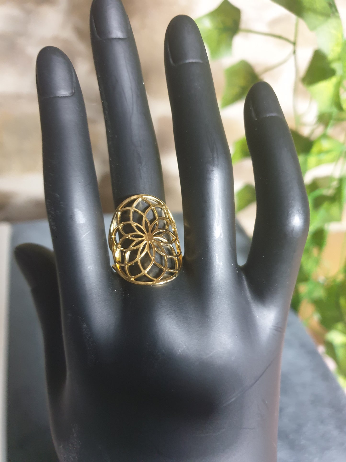 Bague Acier inoxydable dorée